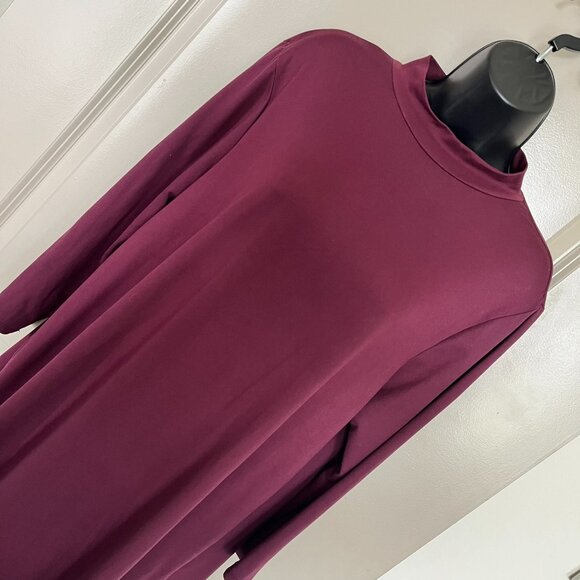 As U Wish Dresses & Skirts - *LAST CHANCE* Women's Burgundy Long Sleeve Dress - XL
